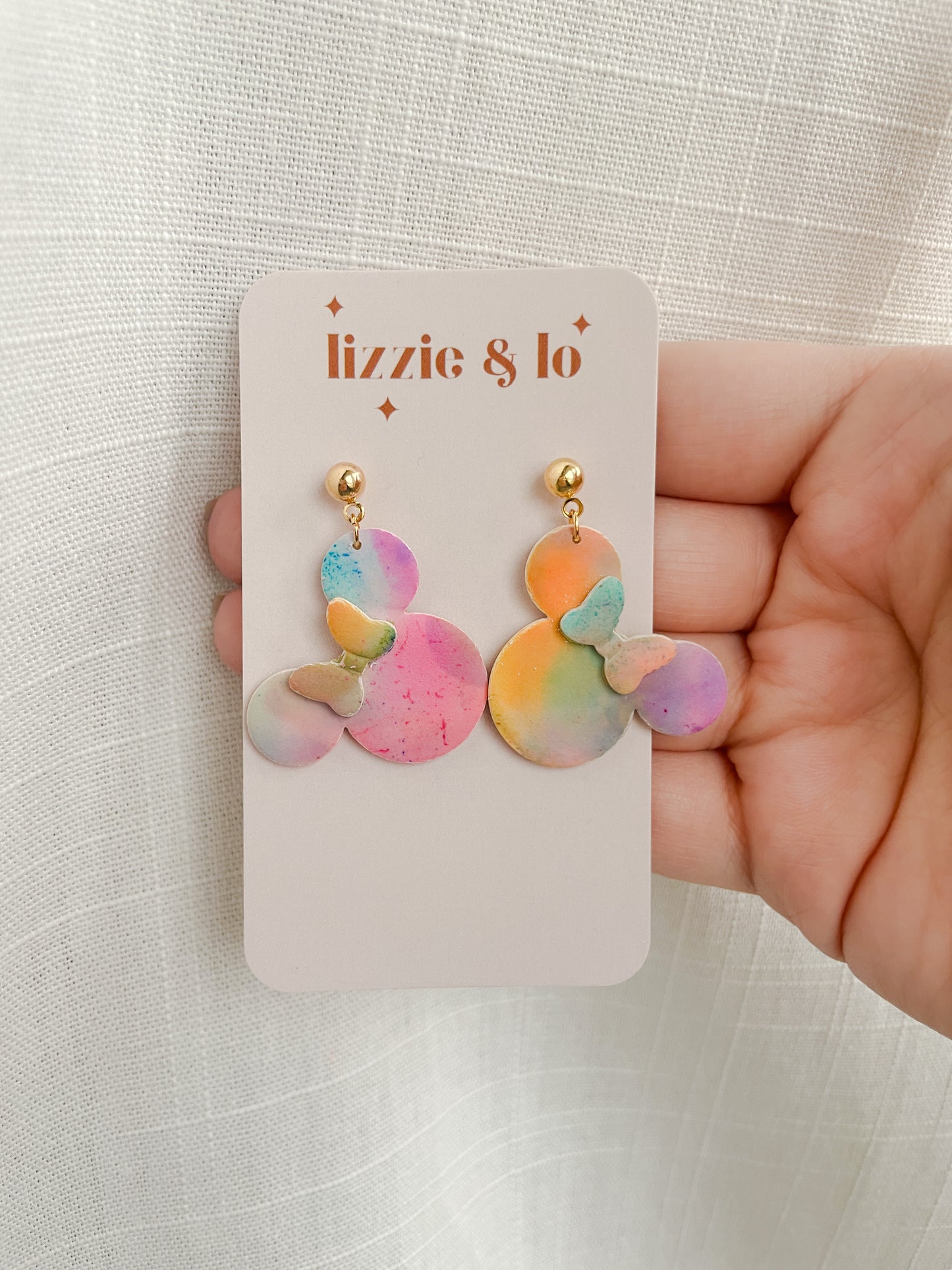 Watercolor Mouse Dangles