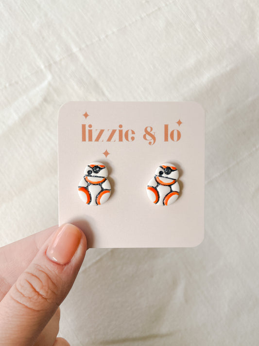 Orange Droid Studs