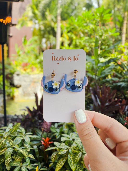 Blue Hawaiian Alien Dangles