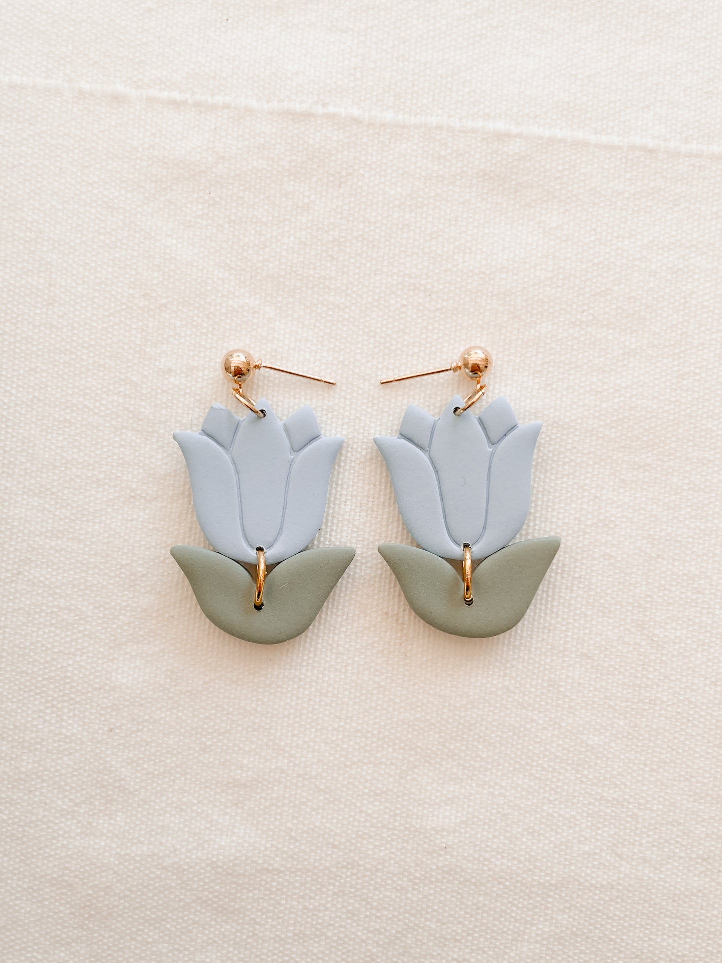 Blue Tulip Dangles