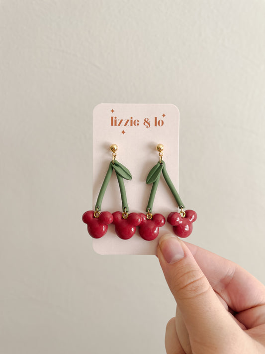 Mouse Cherry Dangles