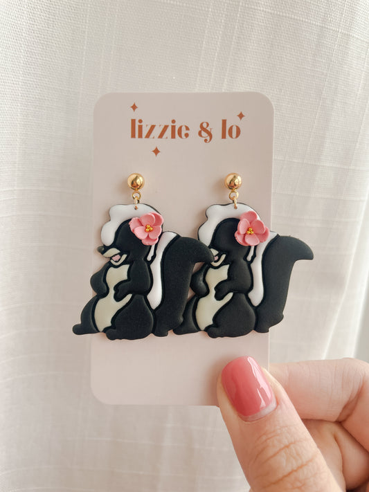 Flower Skunk Dangles