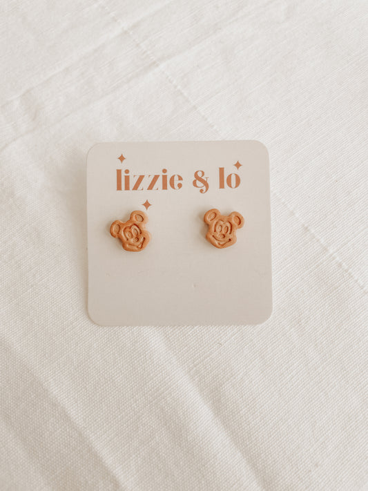 Mouse Waffle Studs